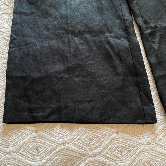New MNG Black Linen High Waist Croped
Wide Leg Culottes Pants Size M - Picture 11 of 16